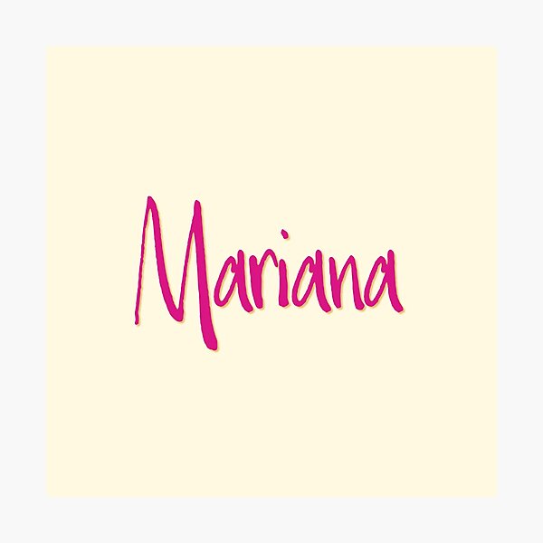Item preview, MARIANA personalized type design designed and sold by CharlottePlaceArt.