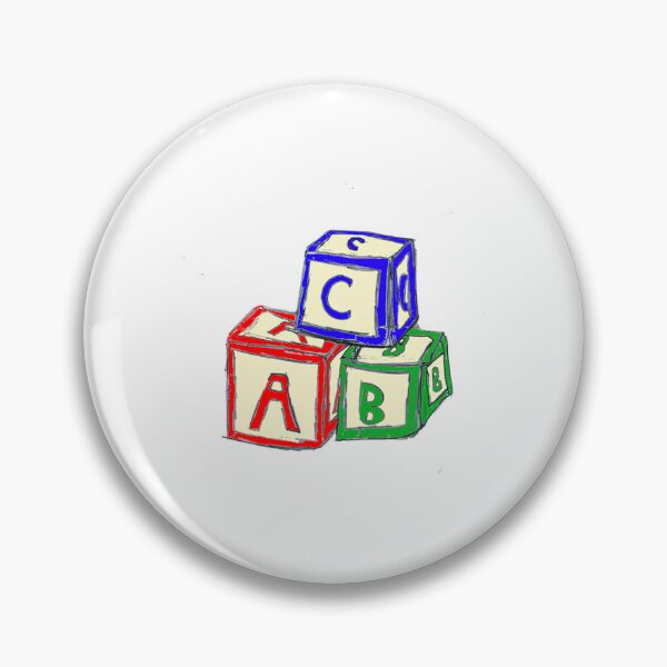 Item preview, Colorful Hand Drawn Alphabet Blocks Toy Building Bricks Art designed and sold by Shirdeutch.