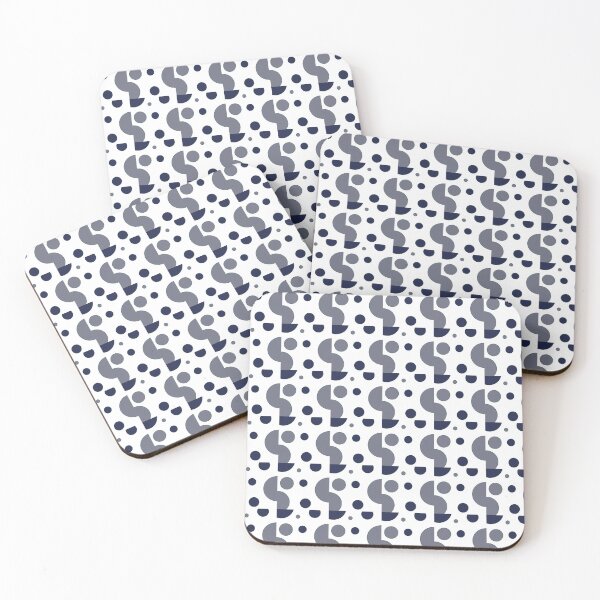 Item preview, Modern Navy and Grey Minimalist Geometric Pattern designed and sold by Ployphaiphai .