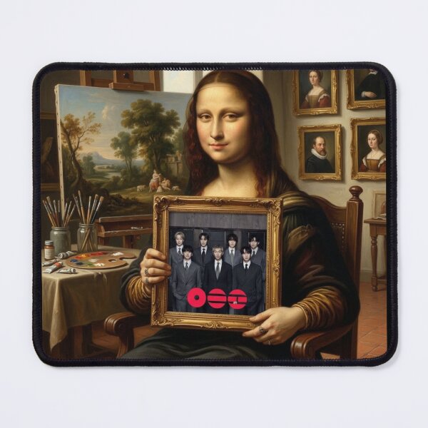 Item preview, BTS World Tour 2026 / Arirang / Mona Lisa Holding a BTS Photo Trending Funny Meme Design / New Album 2026 / BTS Merch / BTS Concert / I Purple U / Army / BTS Comeback designed and sold by TeenLake.