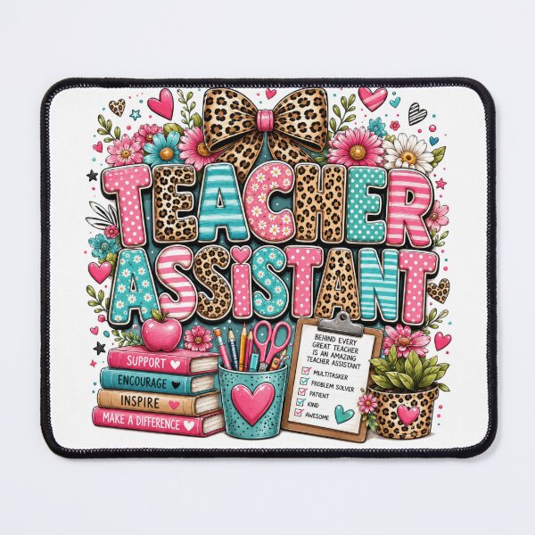 Item preview, Amazing Teacher Assistant Floral Leopard Print Graphic designed and sold by LunaPixelStudio.