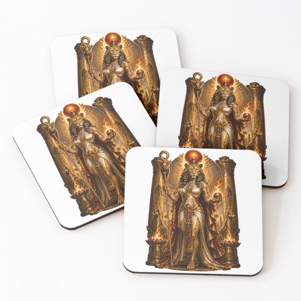 Item preview, Sekhmet Goddess of War and Healing  Egyptian Mythology Lioness Goddess Art designed and sold by MythwovenShop.