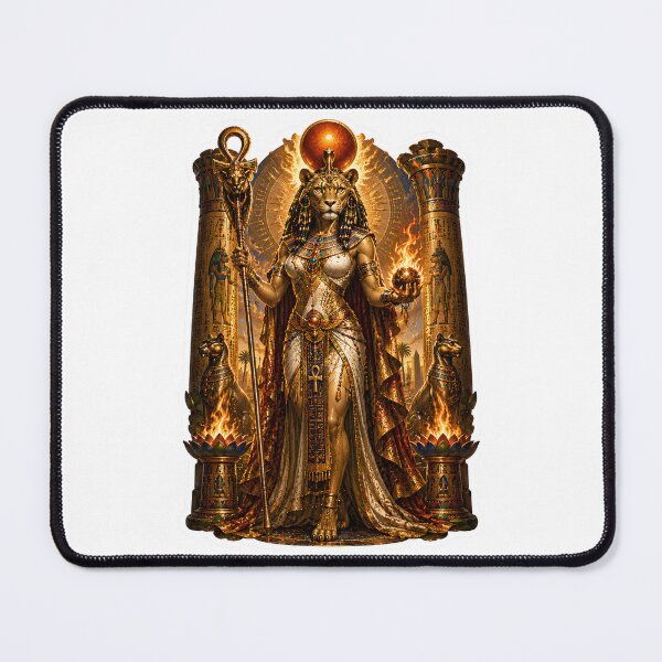 Item preview, Sekhmet Goddess of War and Healing Egyptian Mythology Lioness Goddess Art designed and sold by MythwovenShop.