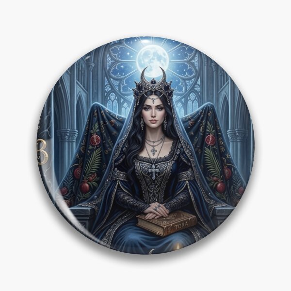 Item preview, The High Priestess - from Dark medieval - Gothic Tarot Deck -Major Arcana Cards designed and sold by Studio77-Gothic.