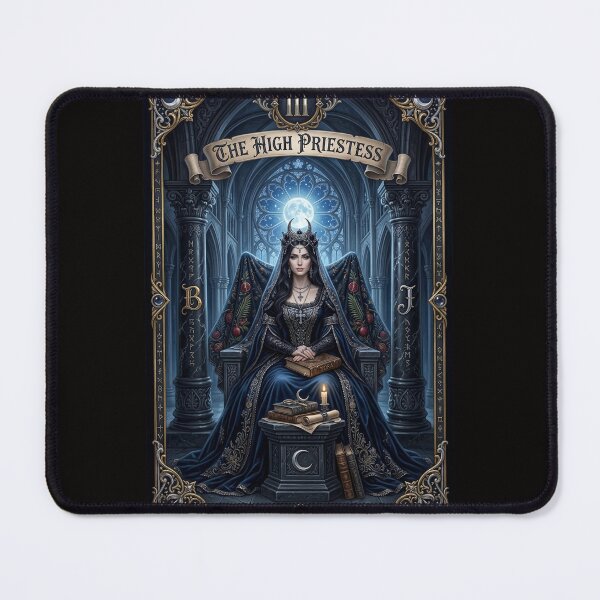 Item preview, The High Priestess - from Dark medieval - Gothic Tarot Deck -Major Arcana Cards designed and sold by Studio77-Gothic.