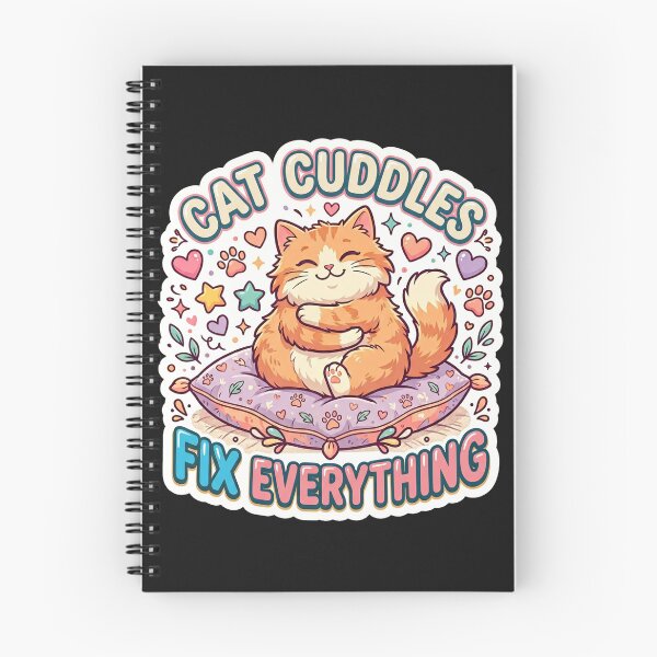 Item preview, Cat Cuddles Fix Everything Cute Cat Lover Design designed and sold by Pixel Analytics.
