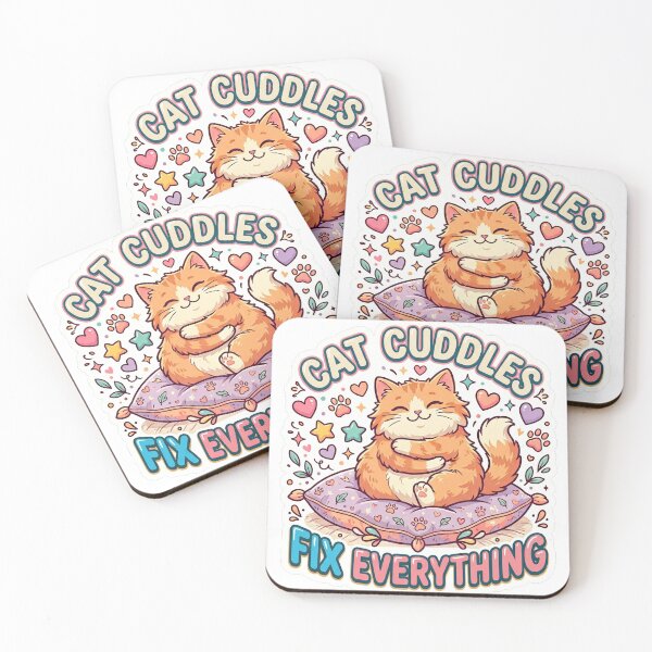 Item preview, Cat Cuddles Fix Everything Cute Cat Lover Design designed and sold by Pixel Analytics.