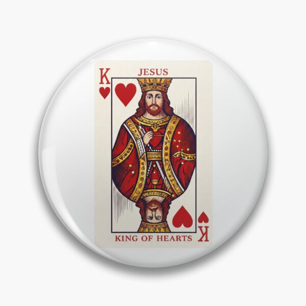 Item preview, Jesus King of Hearts - Vintage Design designed and sold by Cutie Galore.
