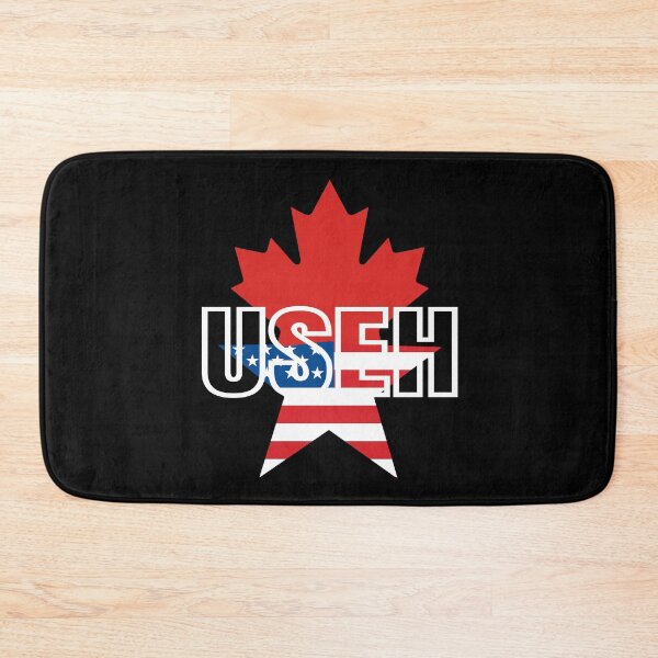 Item preview, Half Canadian American USEH Canada USA Flag United States designed and sold by Colorfulman.