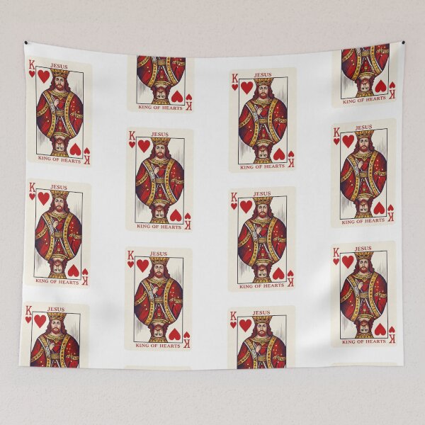 Item preview, Jesus King of Hearts - Vintage Design designed and sold by Cutie Galore.