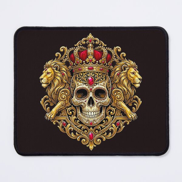 Item preview, Royal Lion King Crown Skull - Baroque Gold Crest Graphic designed and sold by MT-Hub | Cute Aesthetic Art, Stickers & Phone Cases.