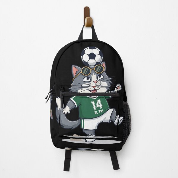 Item preview, Mexico Soccer Cat Juggling — El Tri Number 14 Cartoon designed and sold by David Mateo ArtWorks.