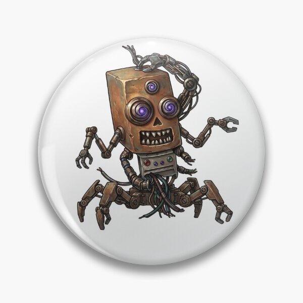 Item preview, Cursed Mech Spider Skull Robot Horror Dark Art designed and sold by MenaceBehavior.