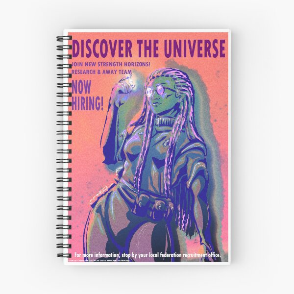 Item preview, Sci-Fi Poster "DISCOVER THE UNIVERSE" OC designed and sold by ArtofSharon.