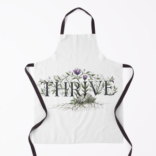 Item preview, THRIVE Botanical Typography Art — Plant Through Rock Print designed and sold by Presshue.