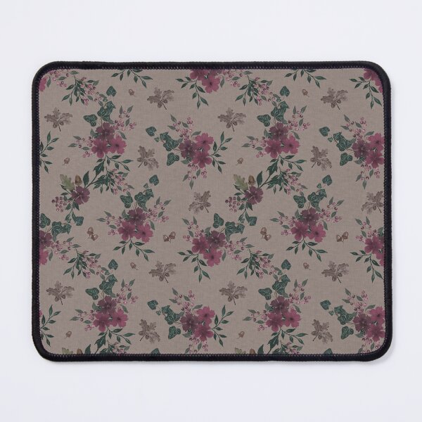 Item preview, Winter Watercolor burgundy Floral Woodland Botanical Fabric designed and sold by Designs by christel_treiber.