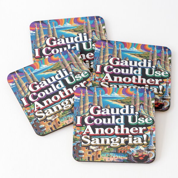 Item preview, Gaudí, I Could Use Another Sangria! – Funny Barcelona Travel T-Shirt | Colorful Spain Vacation Graphic Tee designed and sold by Sushikidsntoddlers.