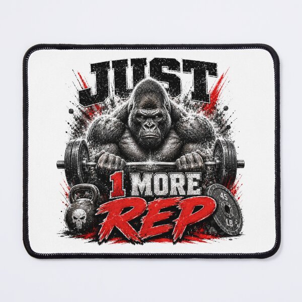 Item preview, Just 1 More Rep Gorilla designed and sold by silverbackHQ.