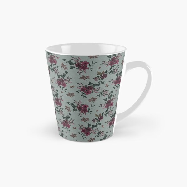 Item preview, Winter Watercolor burgundy Floral Woodland Botanical Fabric designed and sold by Designs by christel_treiber.