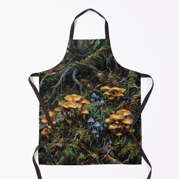 Item preview, Enchanted Forest Mushrooms Painting – Mystical Woodland Fungi Nature Art designed and sold by cr6zym1nd.