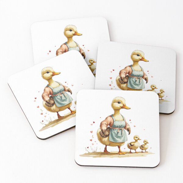 Item preview, Cute Mama Duck And Baby Ducklings Watercolor designed and sold by AQUILAKREO.