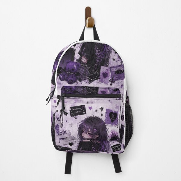 Item preview, Purple Gothic Anime Aesthetic Portrait designed and sold by Chromaluxe.