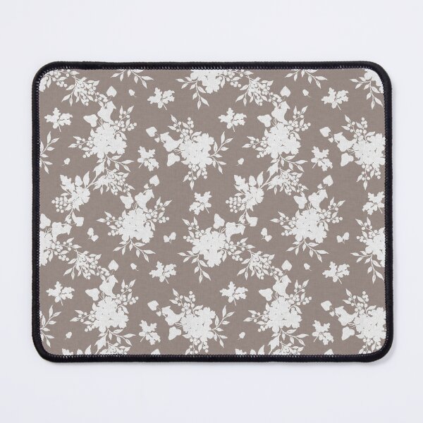 Item preview, Off-White Botanical Silhouette Floral on taupe Neutral Cottagecore designed and sold by Designs by christel_treiber.