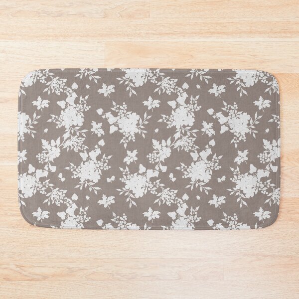 Item preview, Off-White Botanical Silhouette Floral on taupe Neutral Cottagecore designed and sold by Designs by christel_treiber.