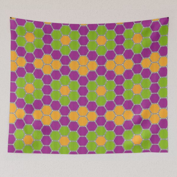 Item preview, Groovy Pop Optical Honeycomb Retro Geometric Pattern designed and sold by Dibujo Divertido.