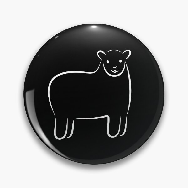 Item preview, Line Art Sheep Illustration - Dark Background designed and sold by OG-Graphics.