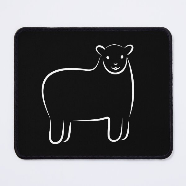 Item preview, Line Art Sheep Illustration - Dark Background designed and sold by OG-Graphics.