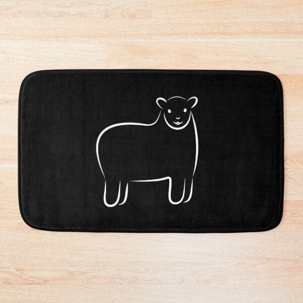 Item preview, Line Art Sheep Illustration - Dark Background designed and sold by OG-Graphics.