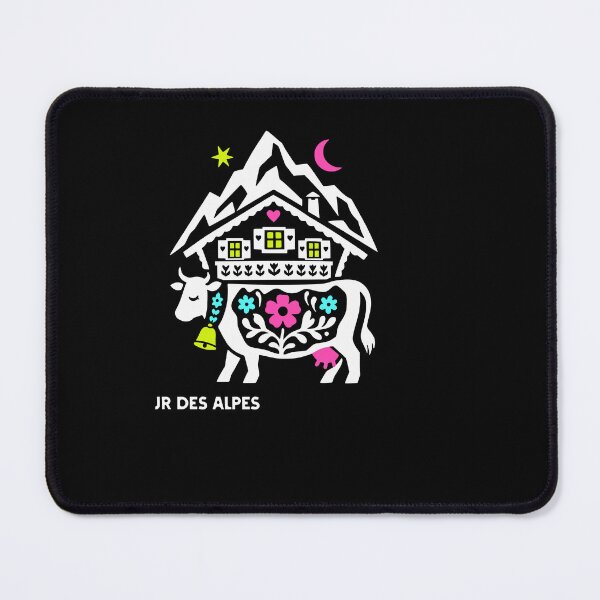 Item preview, Charming Alpine Cow Mountain Chalet designed and sold by AntiqueImages.