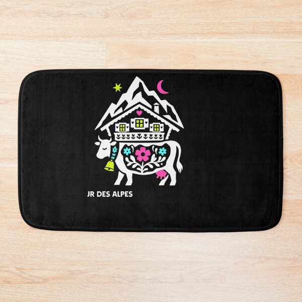 Item preview, Charming Alpine Cow Mountain Chalet designed and sold by AntiqueImages.