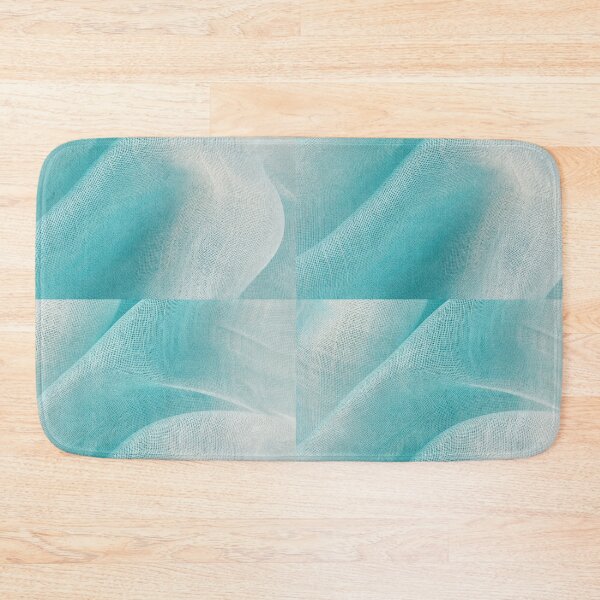 Item preview, Aqua Translucent Gauze Textile Pattern designed and sold by frumixart.