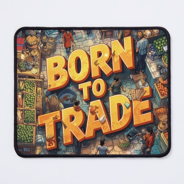 Item preview, Born to Trade Motivational Entrepreneur Market Graphic designed and sold by GraphixByHub.