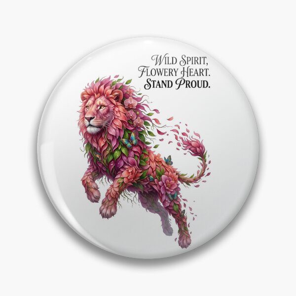 Item preview, Wild Spirit Flowery Lion Strength designed and sold by Sovereign Supply Co..
