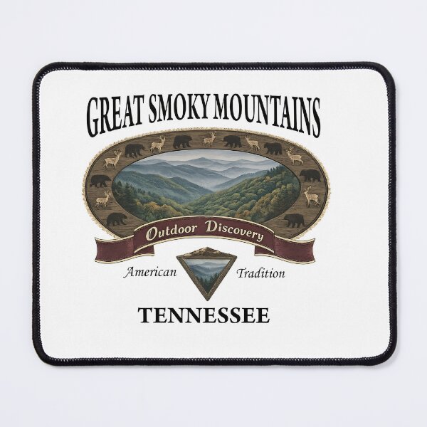 Item preview, Vintage Great Smoky Mountains National Park | Retro Mountain Hiking Adventure Design designed and sold by ronakris009.