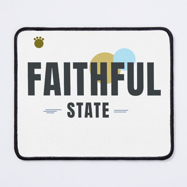 Item preview, FAITHFUL STATE – Dog Lover Geometric Typography Design designed and sold by HeartAndArtShop.