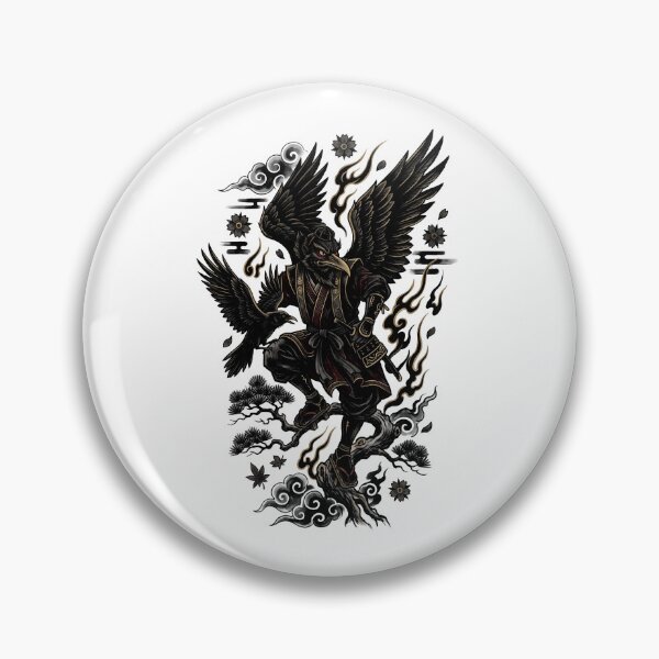 Item preview, Tengu Crow Omen designed and sold by Irezumiya.