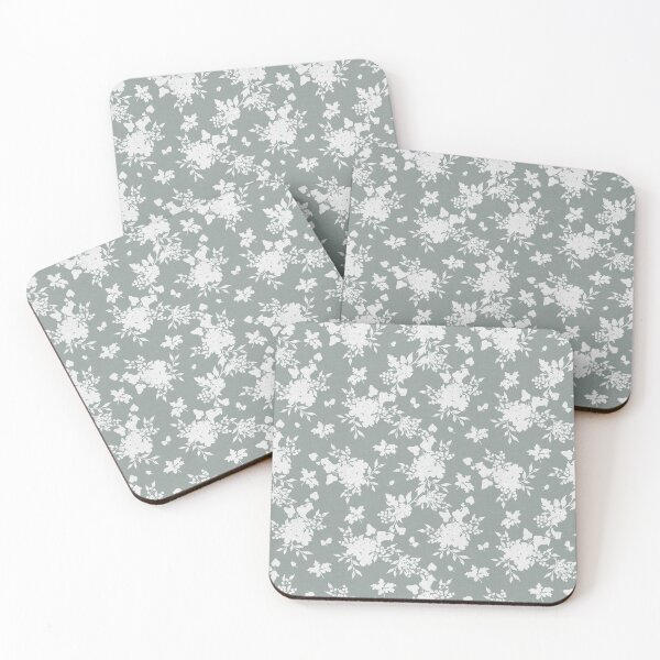 Item preview,  Off-White Botanical Silhouette Floral on light sage  Neutral Cottagecore designed and sold by Designs by christel_treiber.