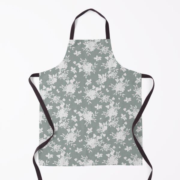 Item preview, Off-White Botanical Silhouette Floral on light sage Neutral Cottagecore designed and sold by Designs by christel_treiber.