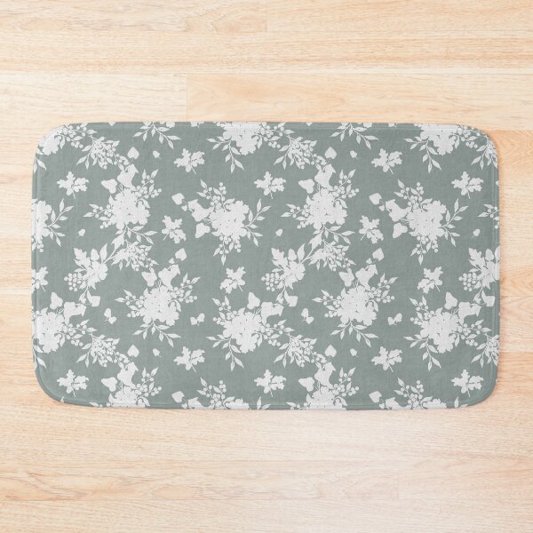 Item preview,  Off-White Botanical Silhouette Floral on light sage  Neutral Cottagecore designed and sold by Designs by christel_treiber.