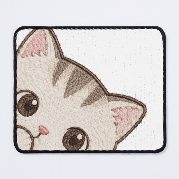 Item preview, Cute Peekaboo Cat Kawaii Illustration designed and sold by Chromaluxe.