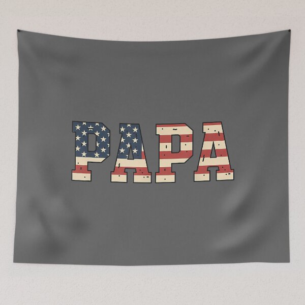 Item preview, Papa American Flag Grandpa Dad Kids Patriotic Family designed and sold by KristineLi.