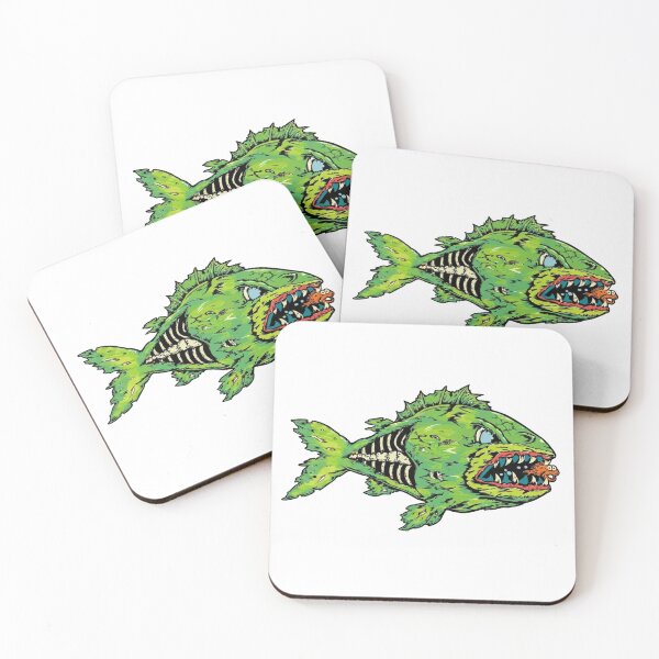 Item preview, Zombie Monster Fish Skeleton Creature Art designed and sold by MenaceBehavior.