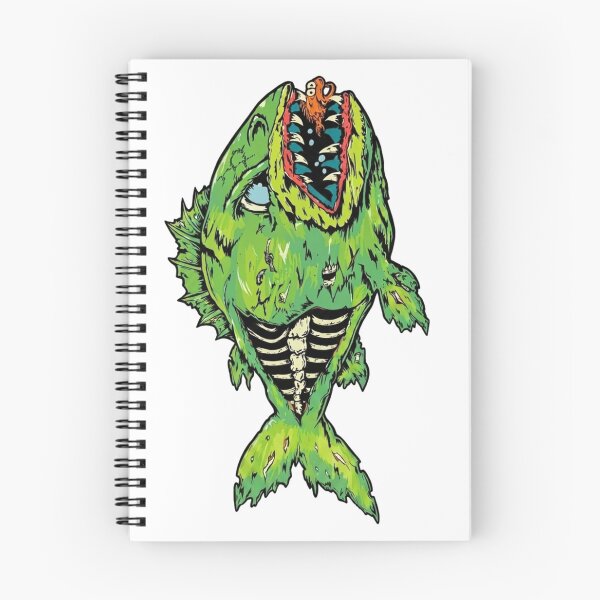 Item preview, Zombie Monster Fish Skeleton Creature Art designed and sold by MenaceBehavior.