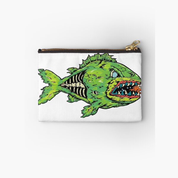 Item preview, Zombie Monster Fish Skeleton Creature Art designed and sold by MenaceBehavior.