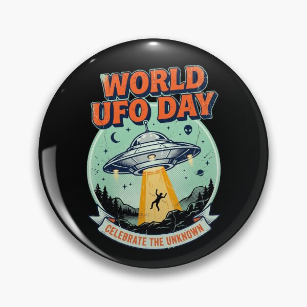 Item preview, World UFO Day  July 2nd Funny Sci Fi designed and sold by dudelinart.