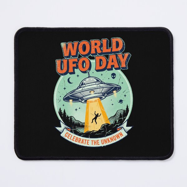 Item preview, World UFO Day July 2nd Funny Sci Fi designed and sold by dudelinart.